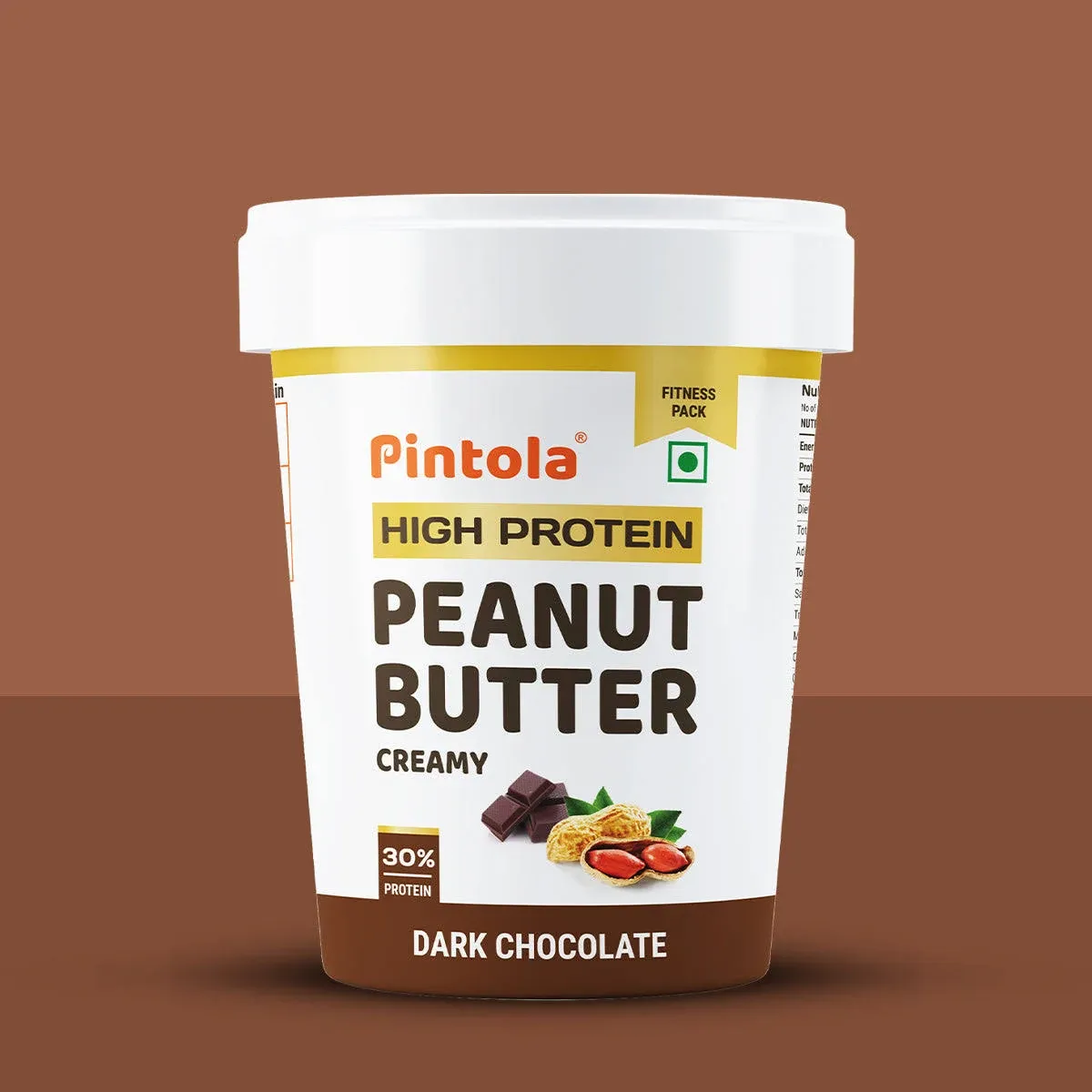 Pintola High Protein Dark Chocolate Creamy Peanut Butter - 1 kg