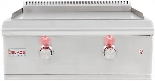 Blaze Premium LTE 30-Inch Built-In Gas Griddle with Lights