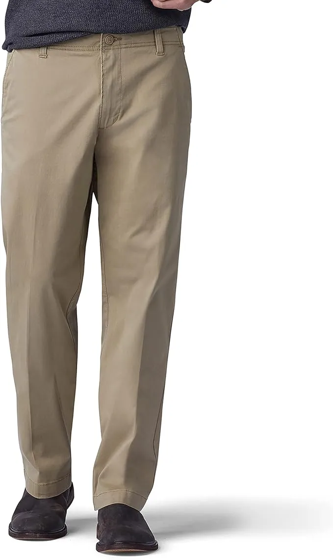 Lee Men's Extreme Comfort Black Khaki Pants