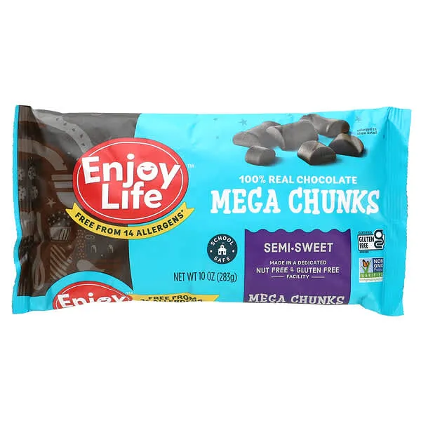 Enjoy Life Chocolate, Semi Sweet, Mega Chunks 10 oz