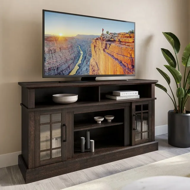 Belleze television Stand Console for TVS Up to 65" Wide, Ashland Pine