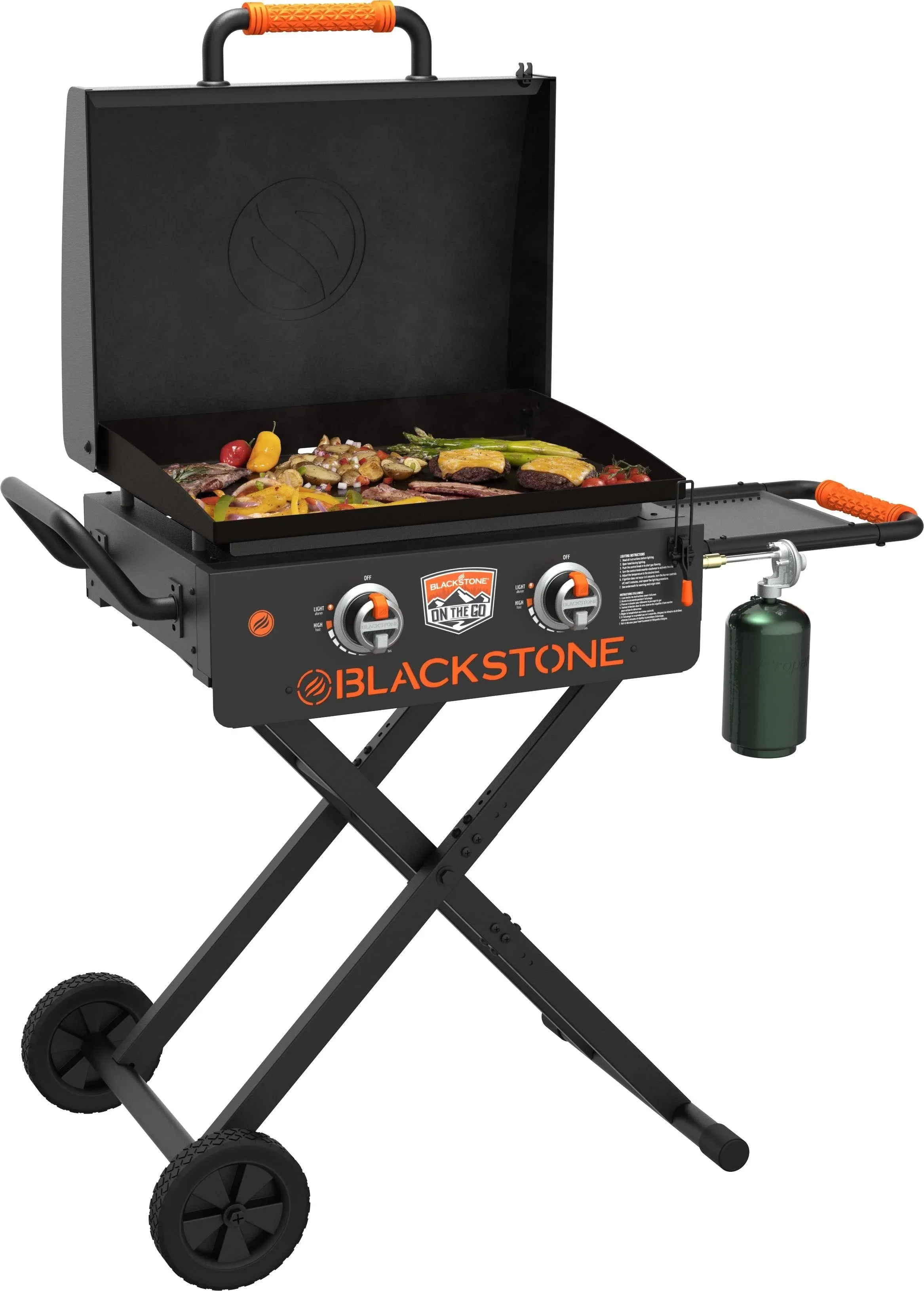 Blackstone On-The-Go Scissor-Leg Griddle with Hood 22"