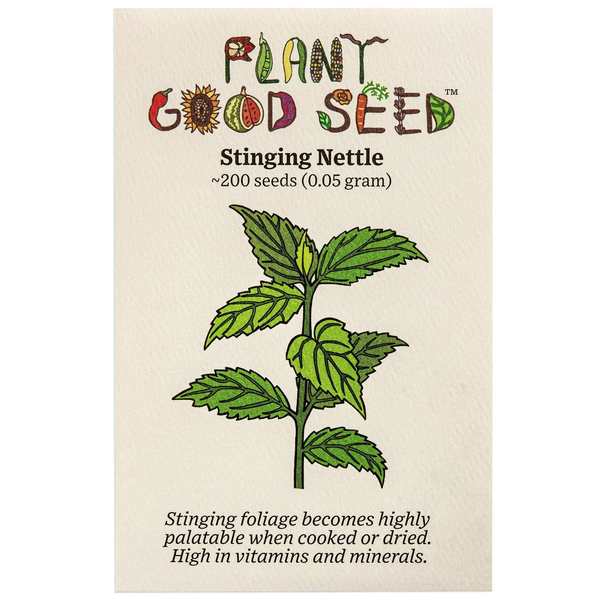 All Good Things Organic Seeds Stinging Nettle Seeds (~200)