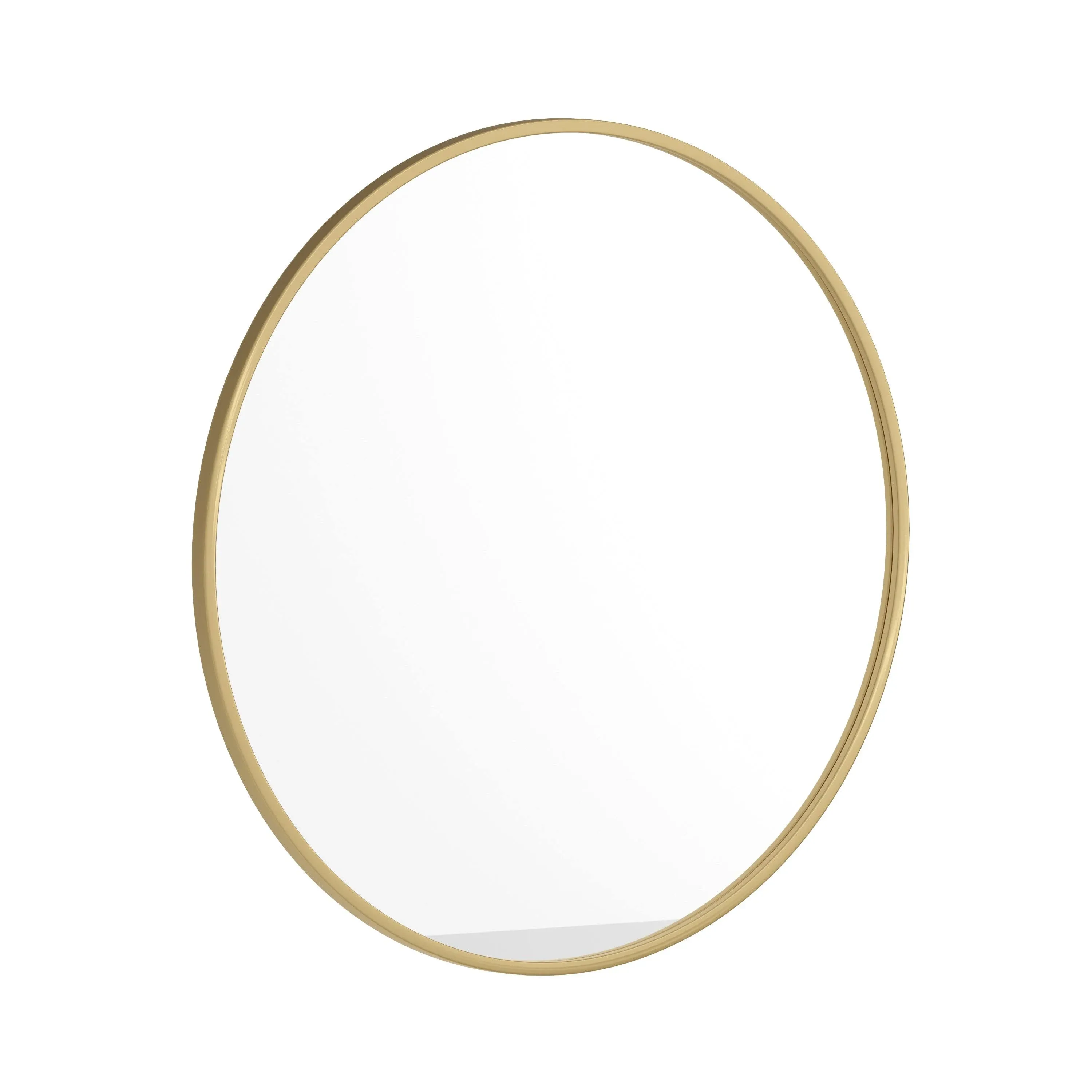 Flash Furniture Julianne Round Metal Framed Wall Mirror 30" Gold