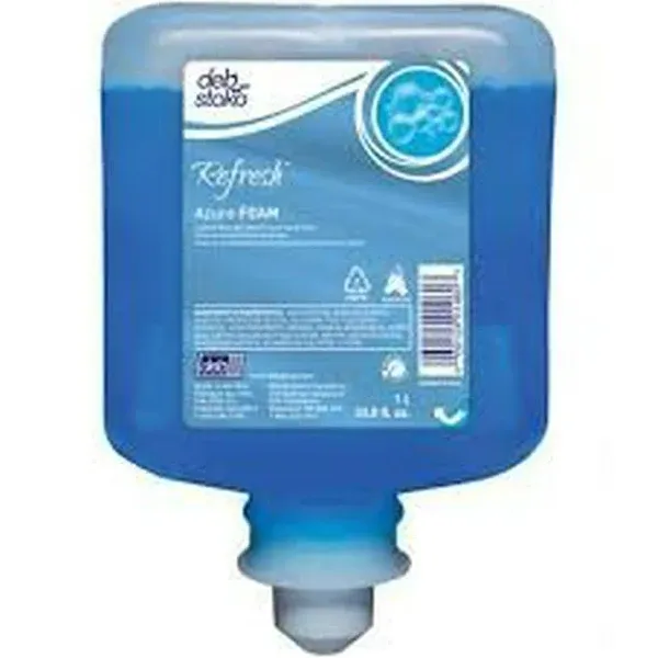 Deb Stoko Refresh Azure Foam 1 Liter Cartridge/ea, Blue