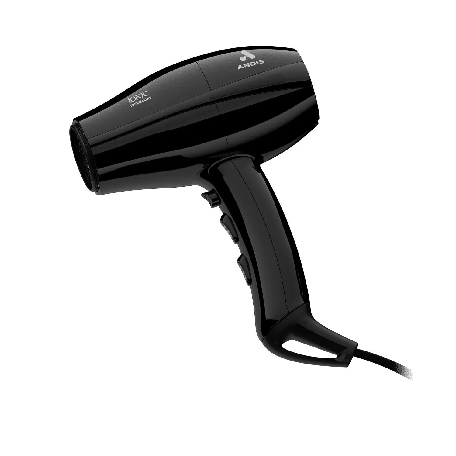 Andis 84030 Pro Dry Elite 1875 Watt Multi-Setting Tourmaline Ionic Styling Hair Dryer, 3 Heat and 2 Speed Settings, Styling Attachment, Extra-Long 8-Foot Cord, Black