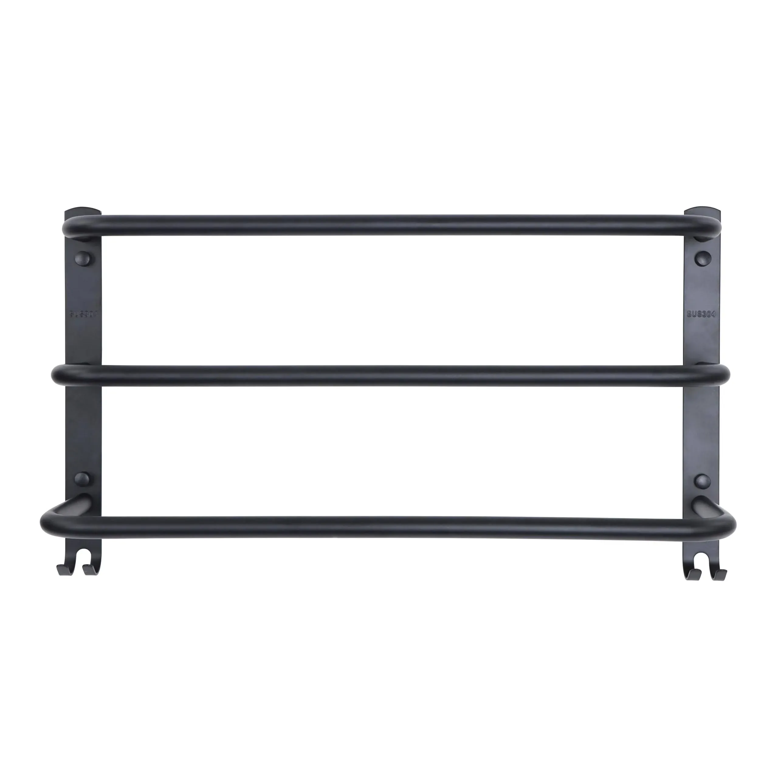 7penn Bath Towel Bar - Matte Black 3-Tiered Ladder Mounted Bathroom Towel Rack 822033