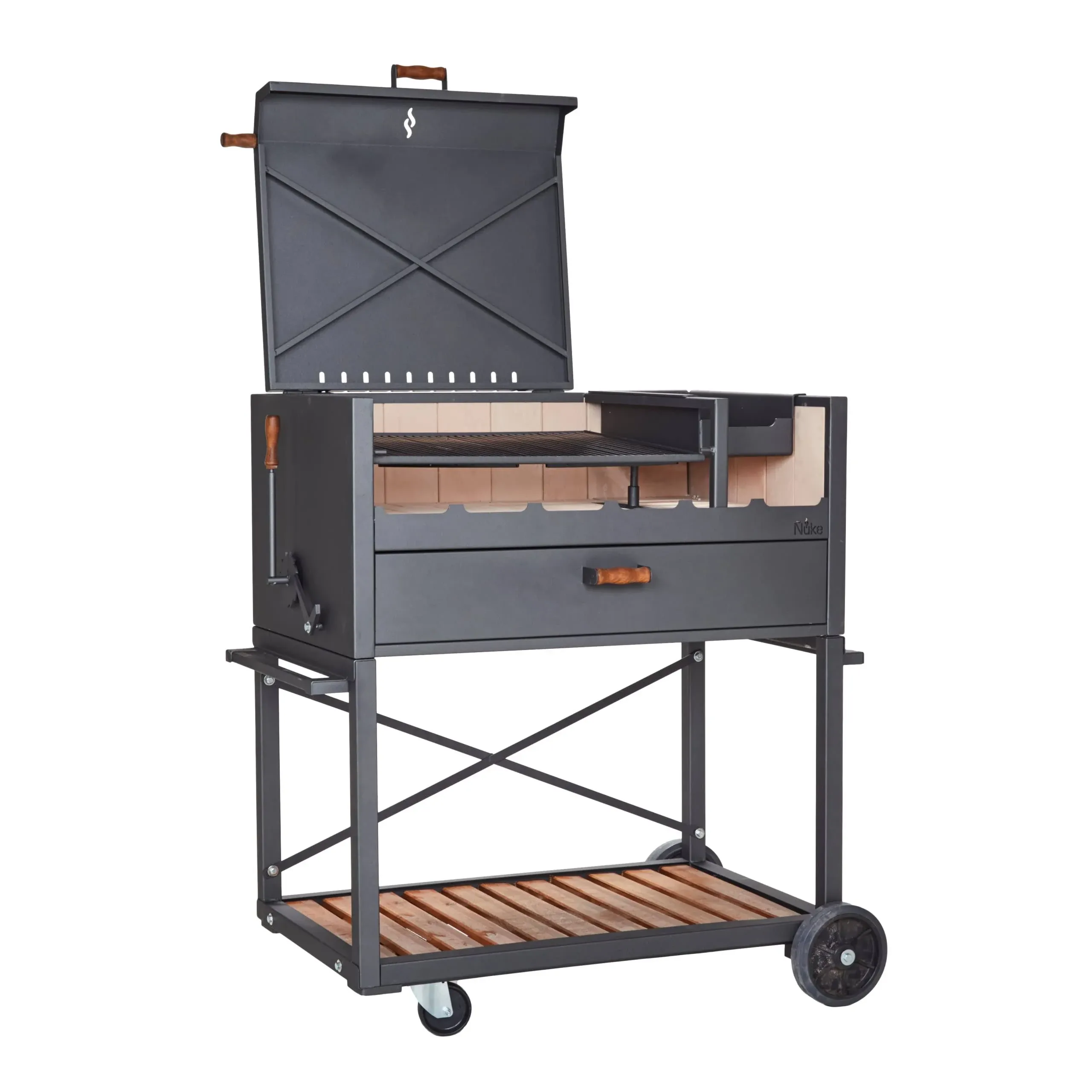 Delta Gaucho Firebox Grill- Authentic Argentine Outdoor Cooking Wood or Charcoal