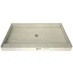 Tile Redi 32-in W x 36-in L Made For Tile Single Threshold Rectangle Shower Pan Base with 4.5-in H Threshold (Center Drain) Lowes.com