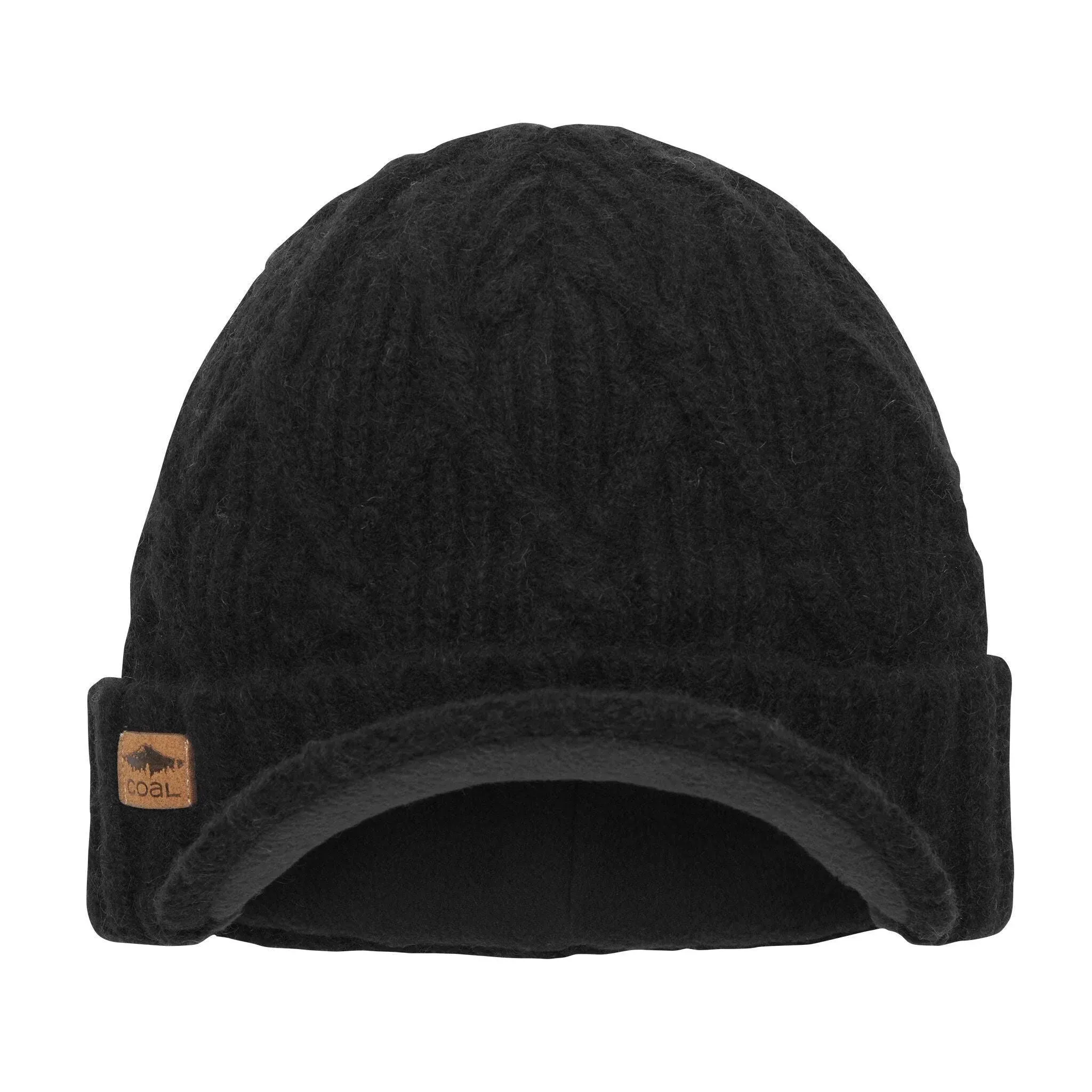 Coal The Yukon Cable Knit Wool Brim Beanie