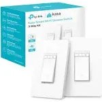 Kasa Smart 3 Way Dimmer Switch KIT, Dimmable Light Switch Compatible with Alexa, Google Assistant and SmartThings, Neutral Wire Needed, 2.4GHz, ETL Certified, No Hub Required (KS230 KIT) , White