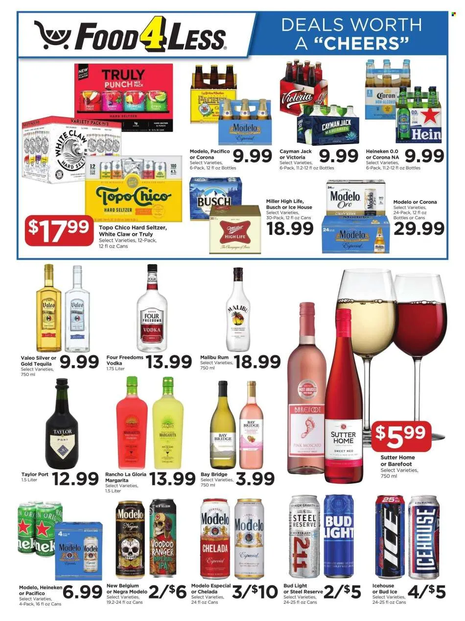 Food 4 Less Ad - Raise A Glass To Savings